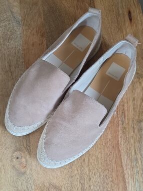 Dolce Vita Suede Espadrille Loafers Taupe Women’s US9 – Slip On Flats